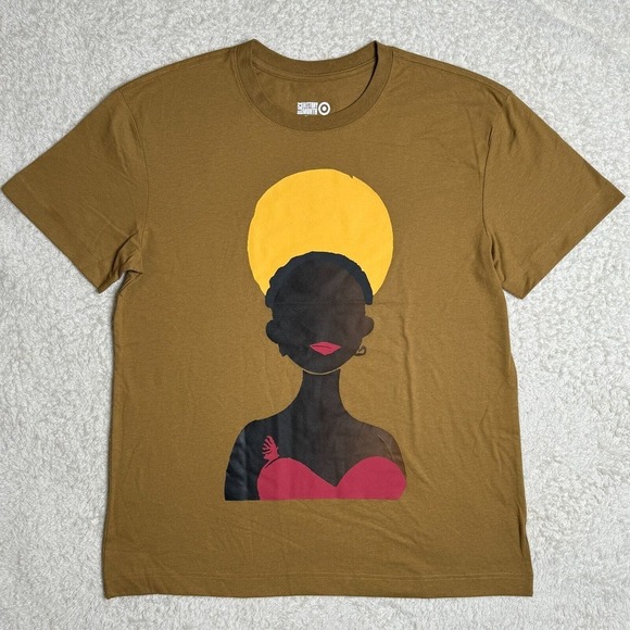 Target Black History Month Shirt Adult XL Queen Goddess Yellow Black Girl Magic - Picture 1 of 5